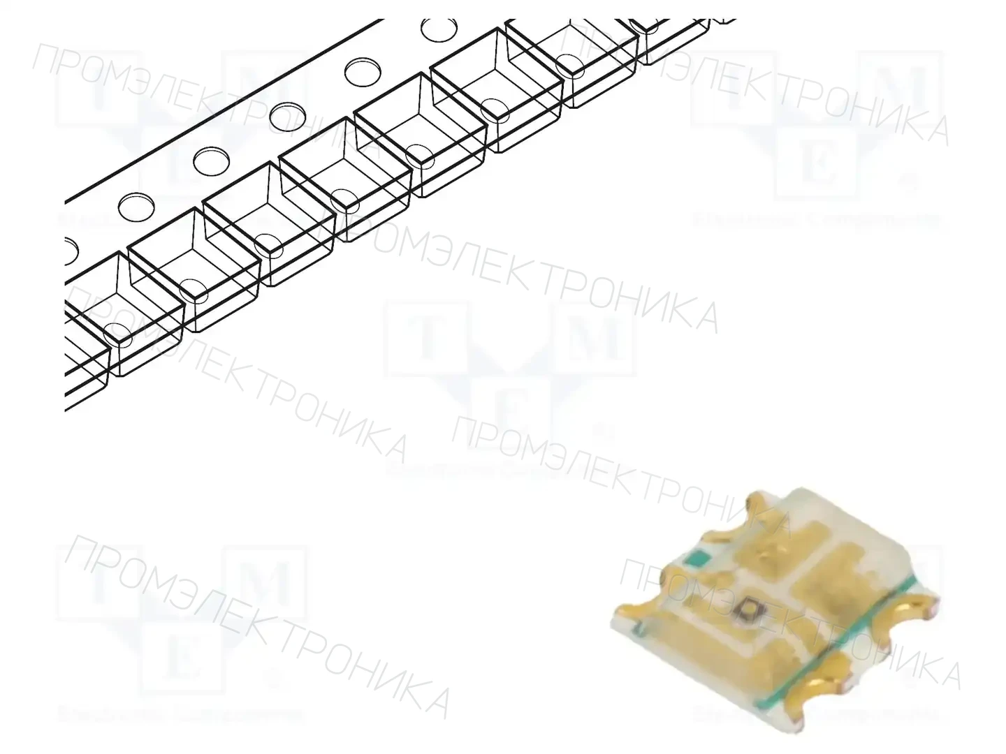 EVERLIGHT 19-237A/R6GHBHC-B01/2T — Светодиоды SMD цветные