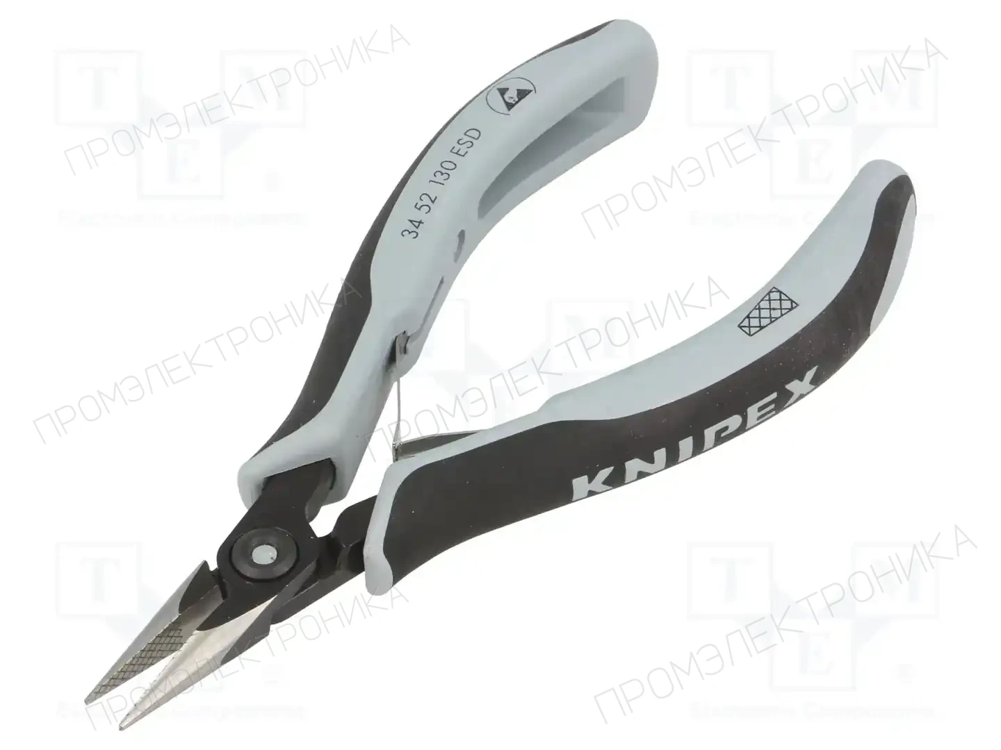 KNIPEX 34 52 130 ESD — Клещи-кусачки плоские и полукруглые
