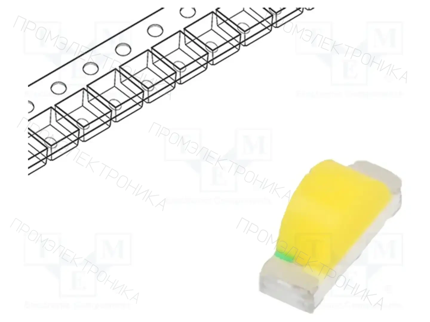 Inolux IN-S85CS5UW — Светодиоды SMD белые