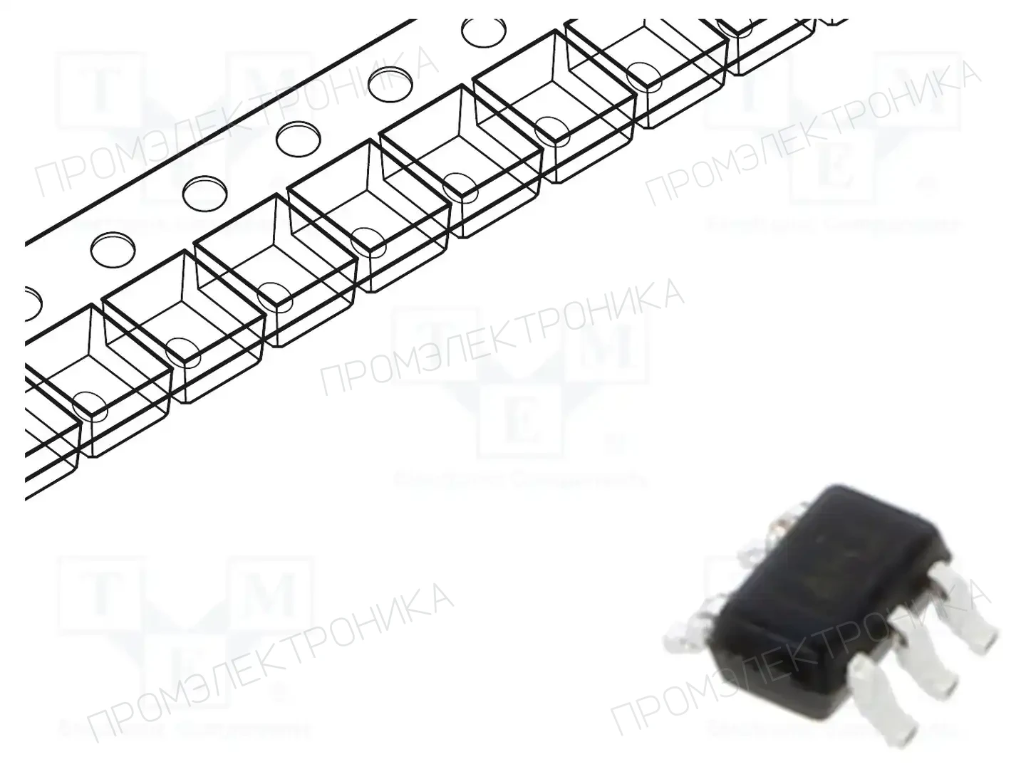Texas Instruments SN74AHC1G86DCKT — Ворота, инверторы