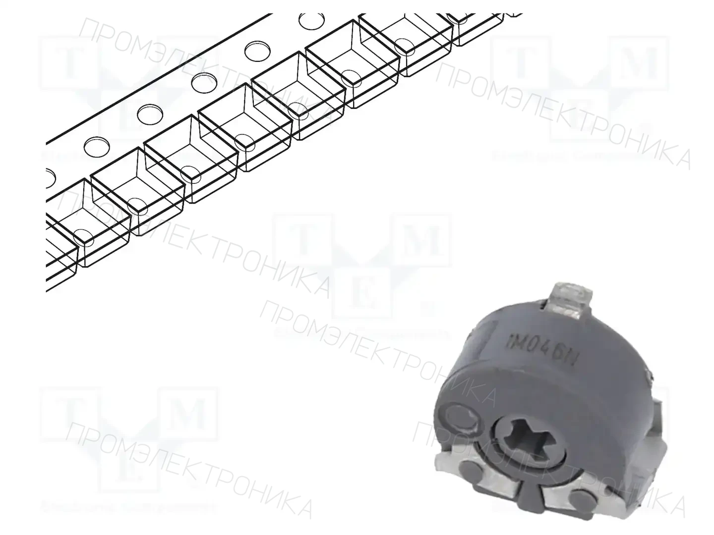 PIHER PS6KV55-105A3030-I- — Потенциометры SMD однооборотные