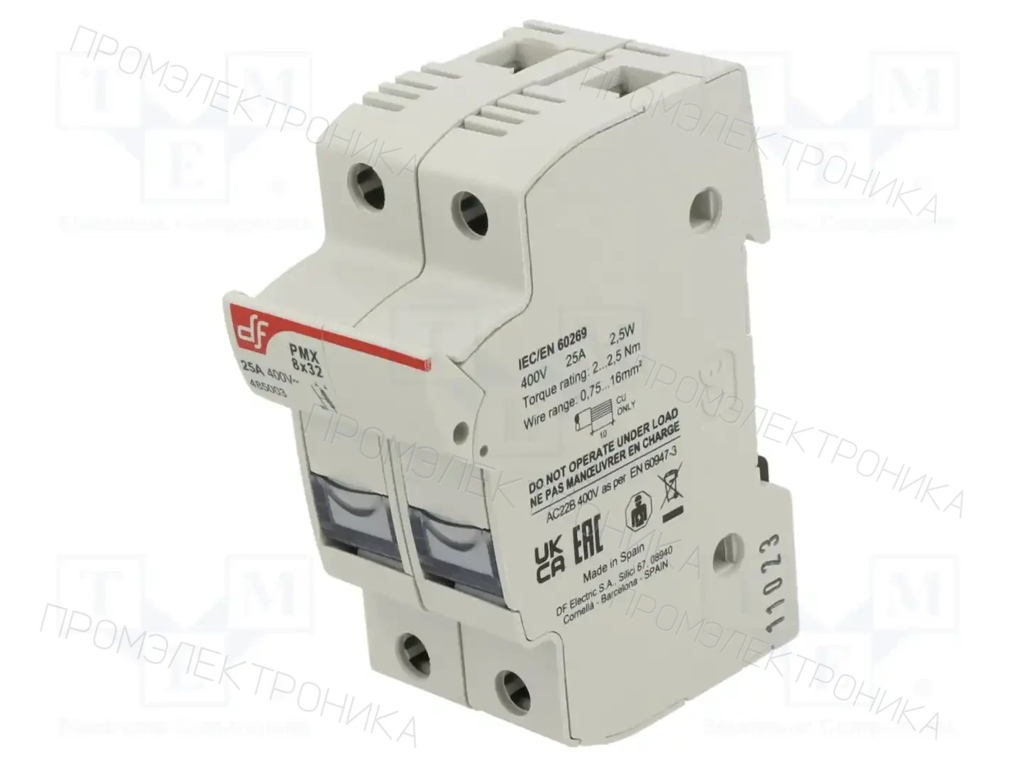 DF ELECTRIC 485003 — Гнезда предохранительные на DIN-рейку