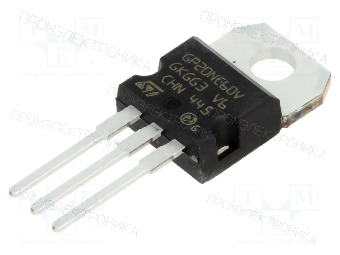 STMicroelectronics STGP20NC60V — Транзисторы IGBT THT