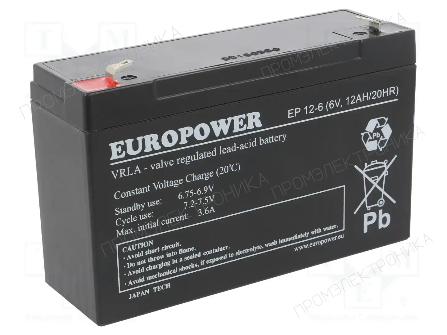 EUROPOWER EP 12-6 — Аккумуляторы кислотные