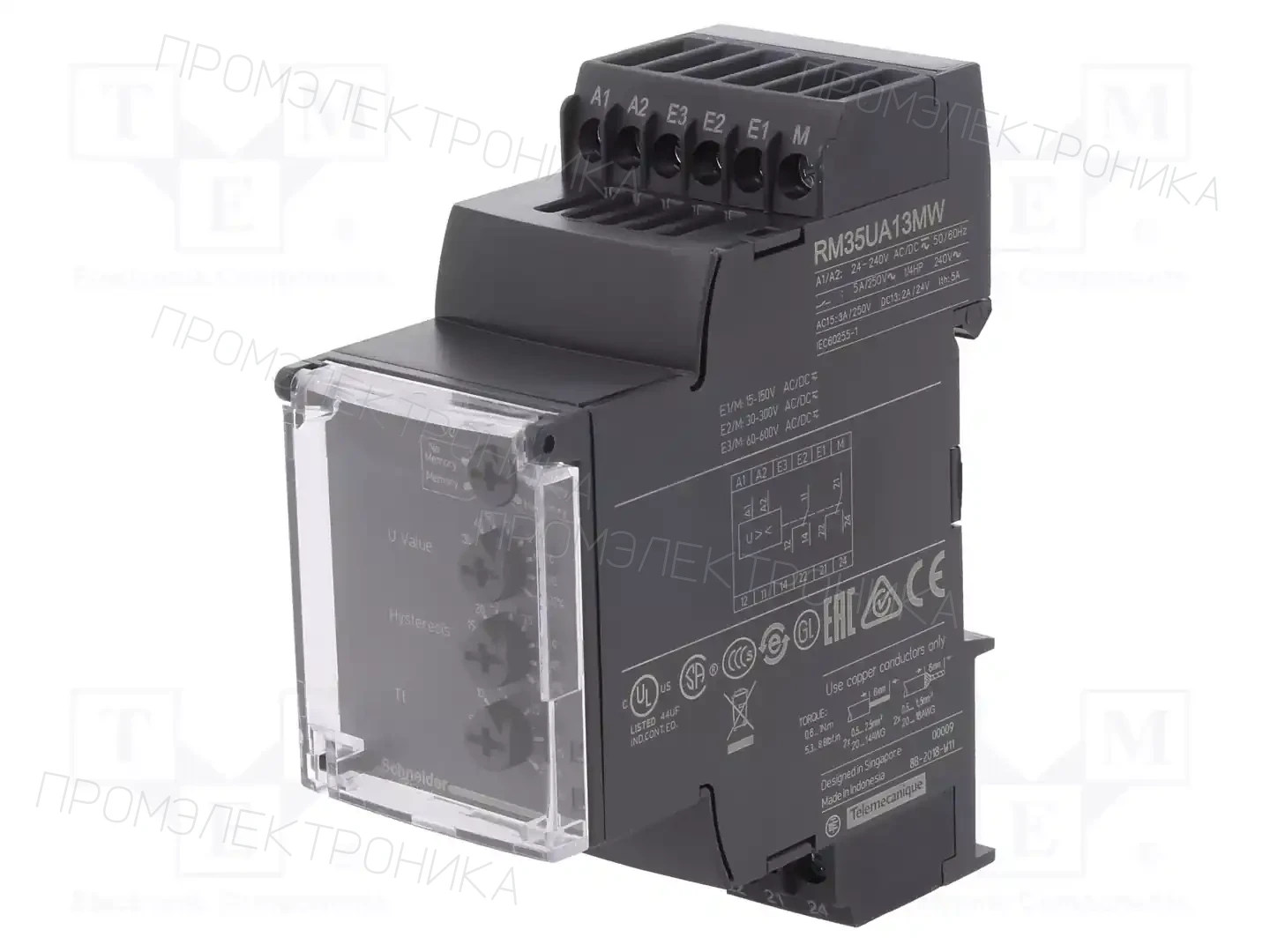 SCHNEIDER ELECTRIC RM35UA13MW — Контрольные реле