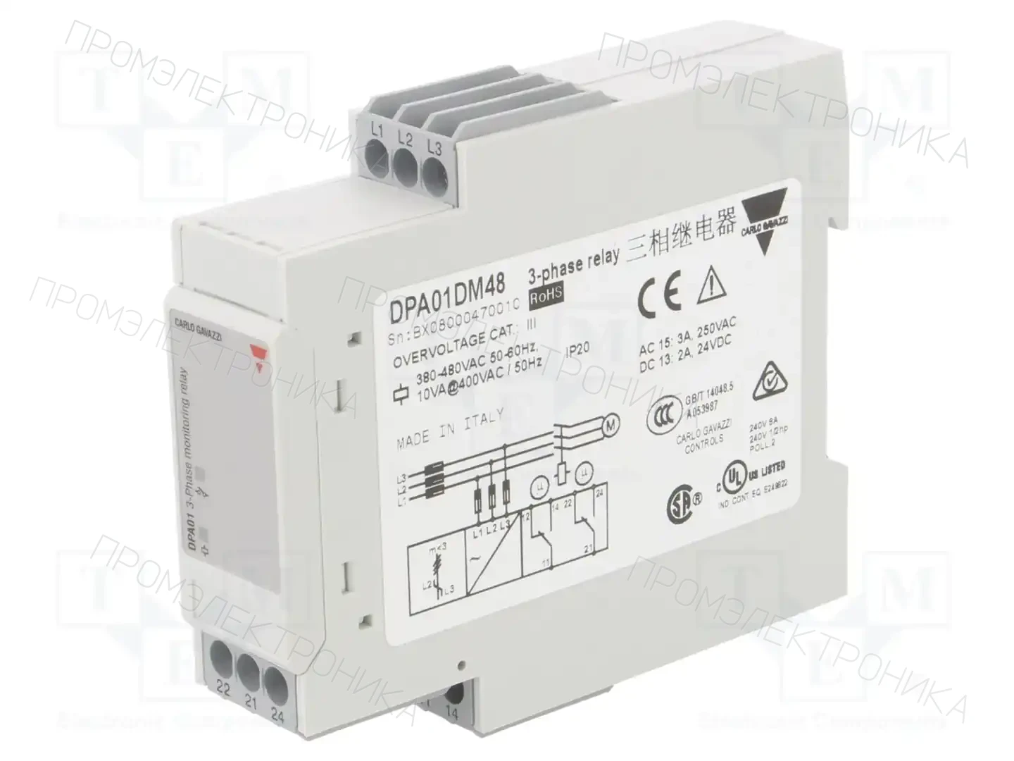 CARLO GAVAZZI DPA01DM48 — Контрольные реле