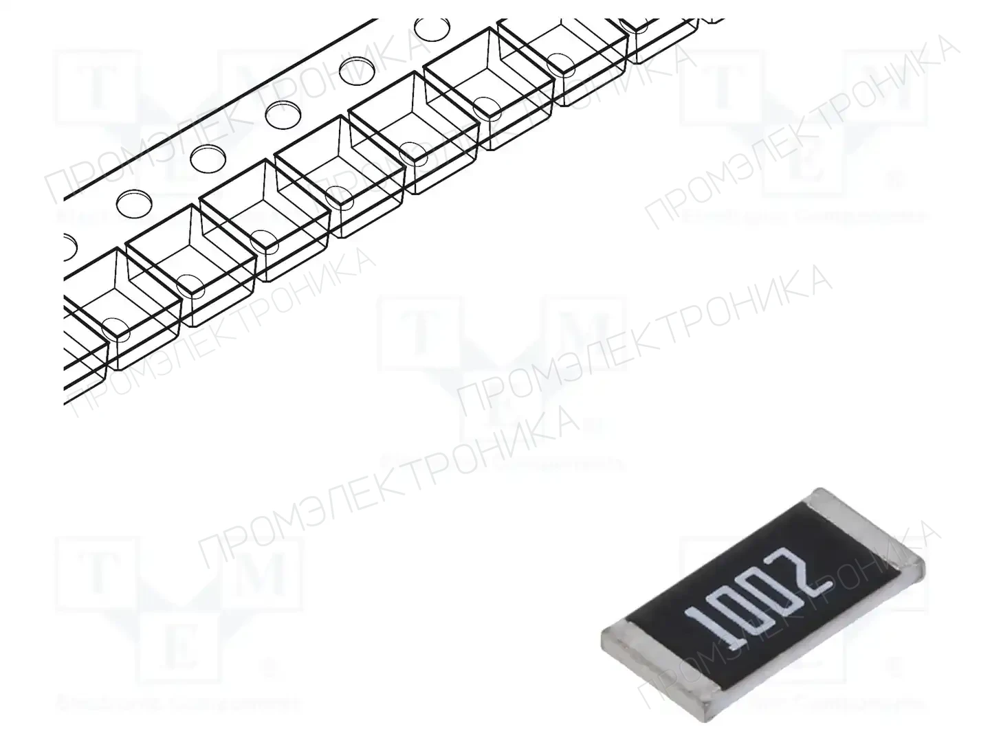 Viking PWR12FTEA1002 — Резисторы SMD