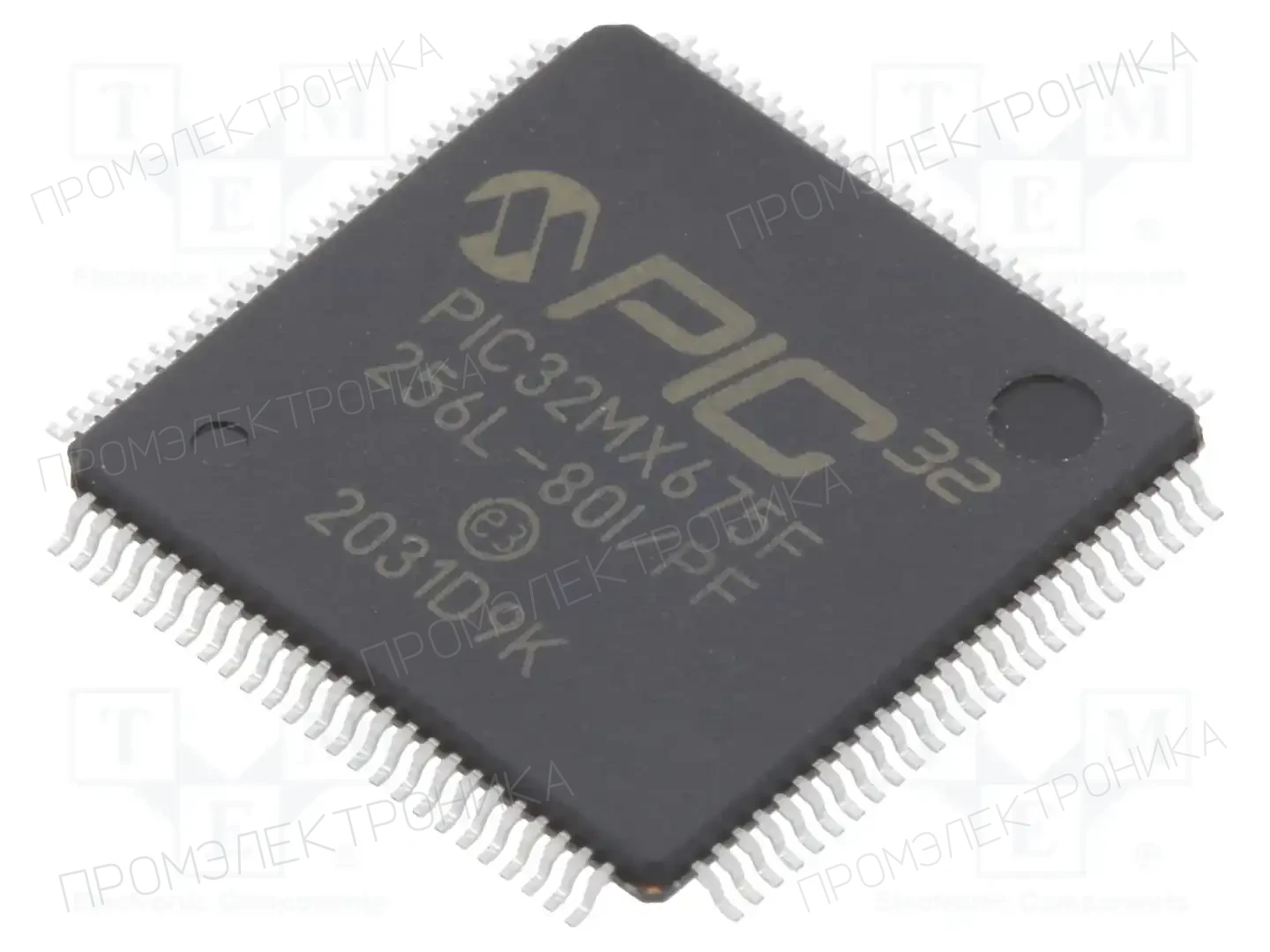 Microchip Technology PIC32MX675F256L-80I/PF — Линейка PIC32 32-bit