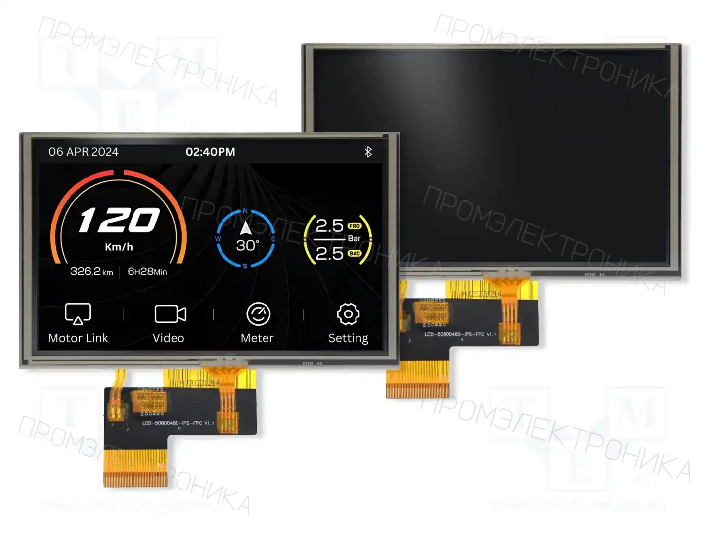 4D LCD 4DLCD-50-800-480-RT-NM-382-R — Дисплеи TFT