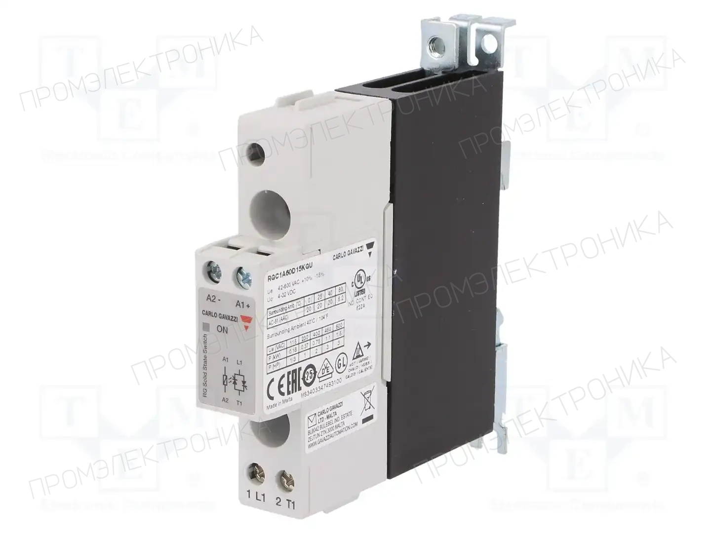CARLO GAVAZZI RGC1A60D15KGU — Реле SSR однофазные