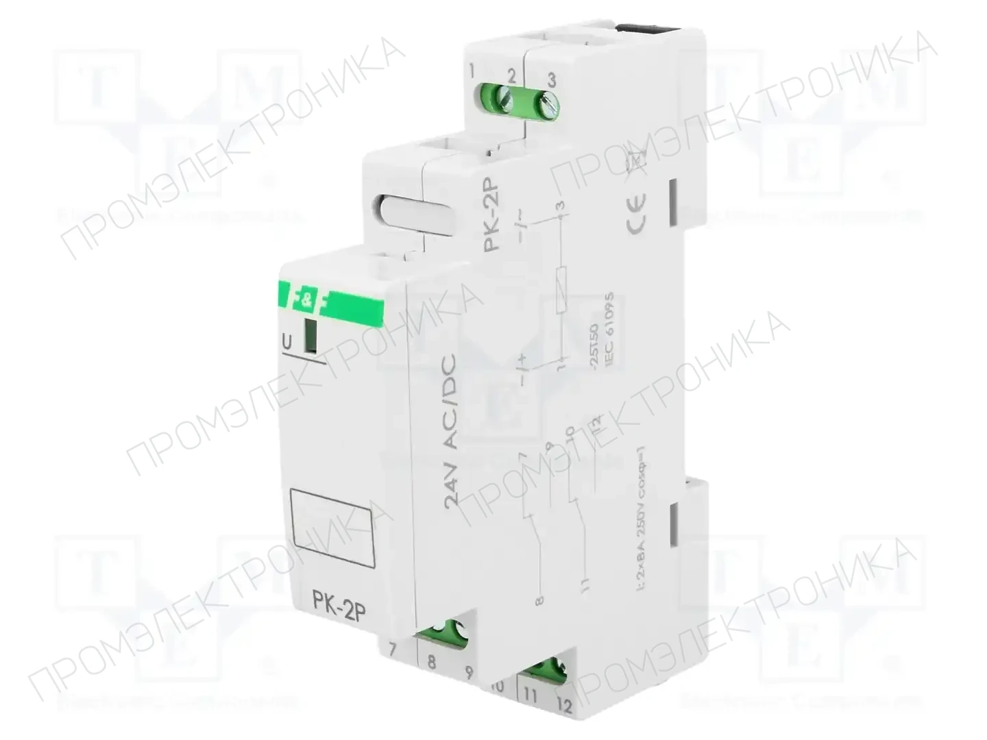 F&F PK-2P-24V — Монтажные реле