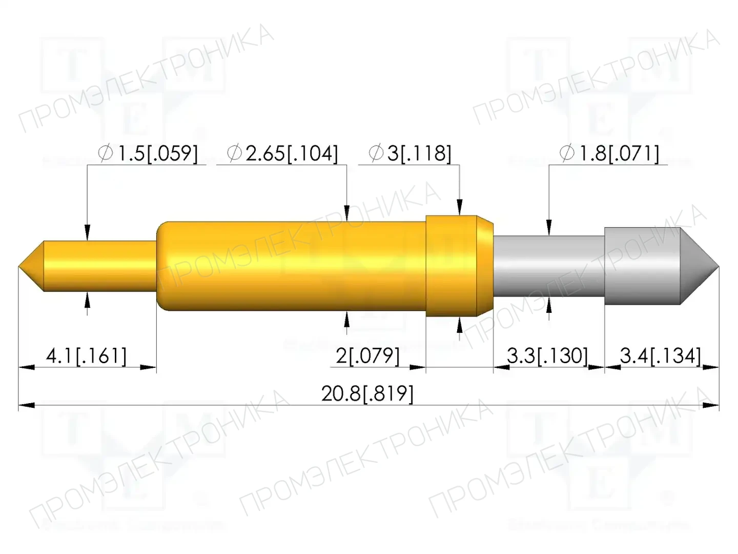 INGUN GKS-913 358 230 R 0802 1 — Измерительные щупы