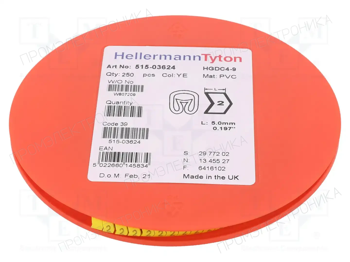 HELLERMANNTYTON 515-03624 — Маркеры проводов