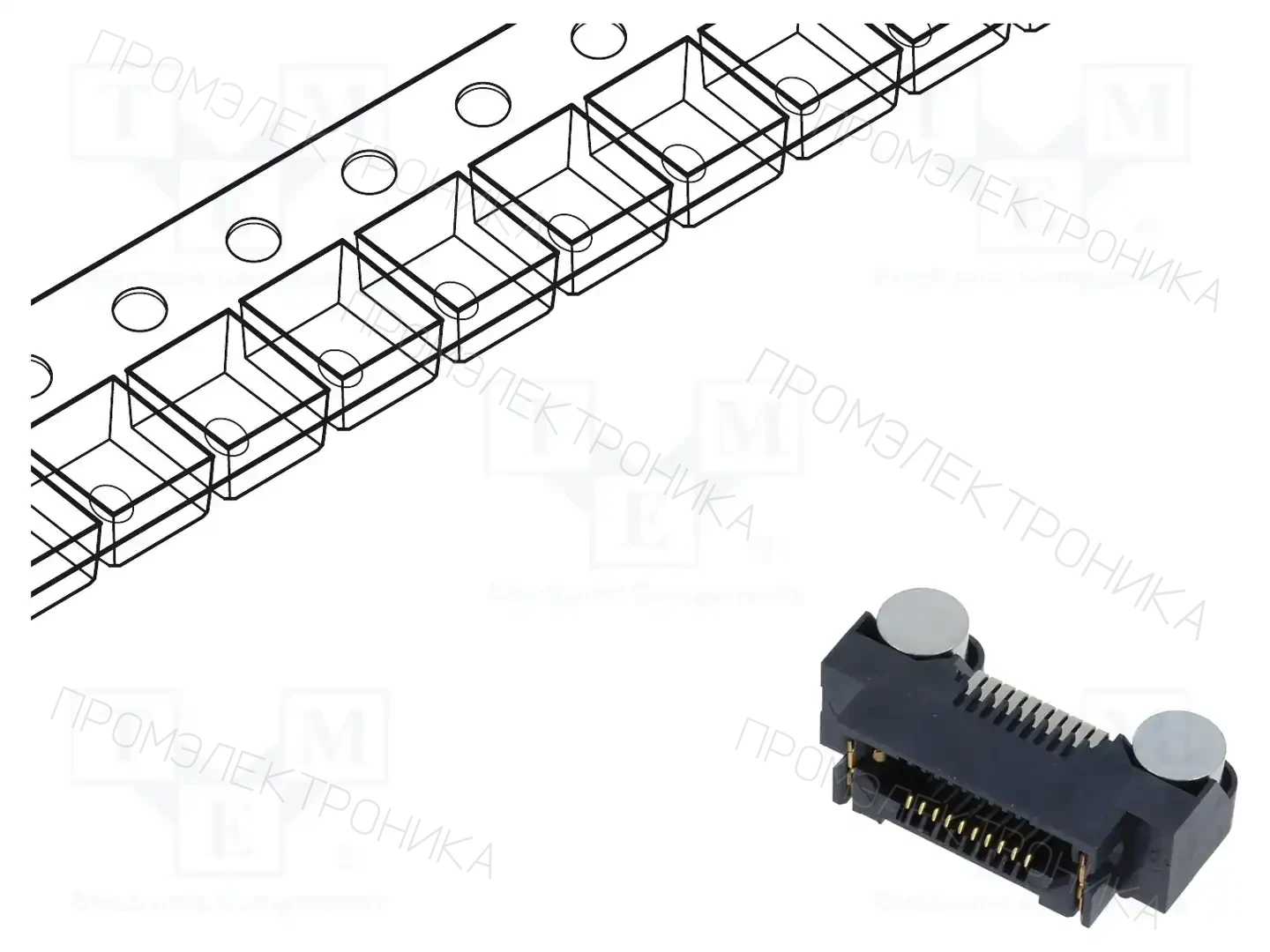 SAMTEC ERF8-010-01-L-D-RA-L-TR — Разъeмы пластина - пластина
