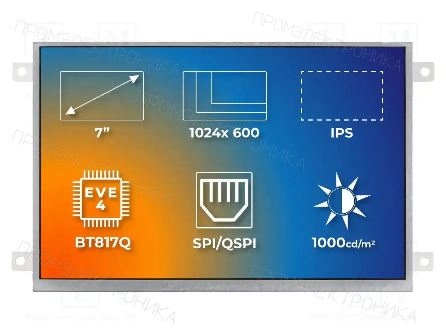 Riverdi SM-RVT70HSBFWN00 — Интеллигентные дисплеи