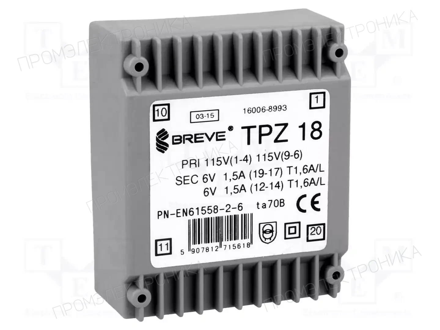 BREVE TUFVASSONS 16006-8993 — Трансформаторы PCB