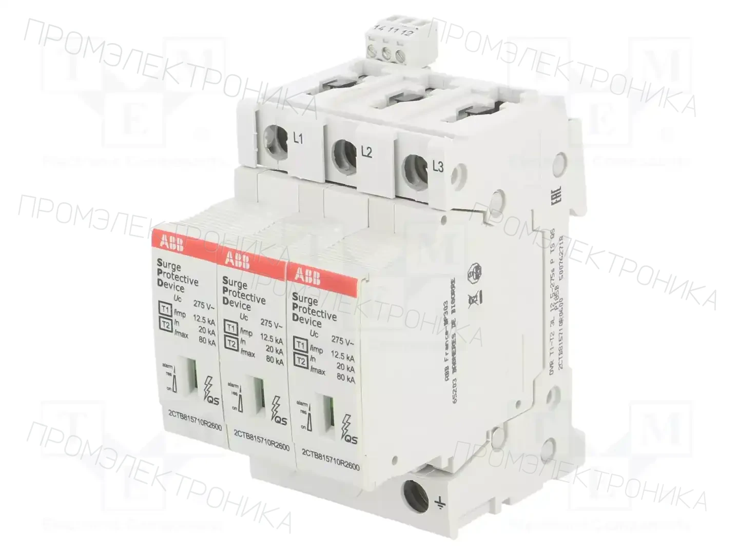 ABB OVR T1-T2 3L 12.5-275S P TS QS — Ограничители перенапряжения