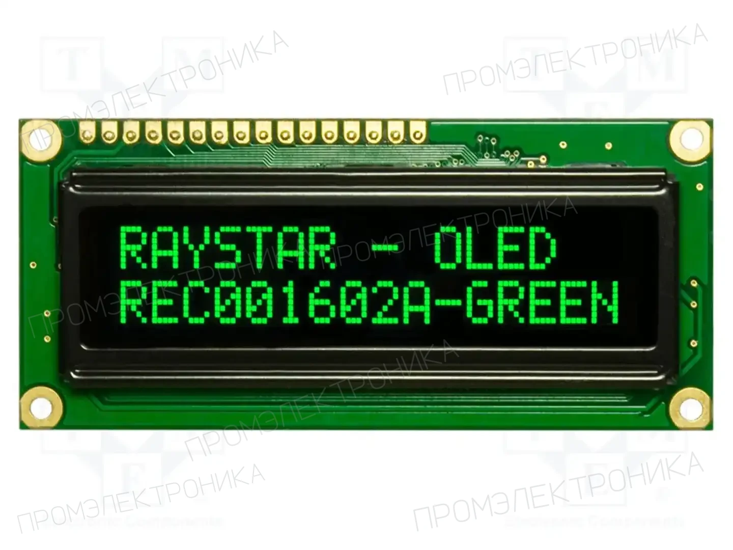 RAYSTAR OPTRONICS REC001602AGPP5N00100 — Дисплеи OLED буквенно-цифровые