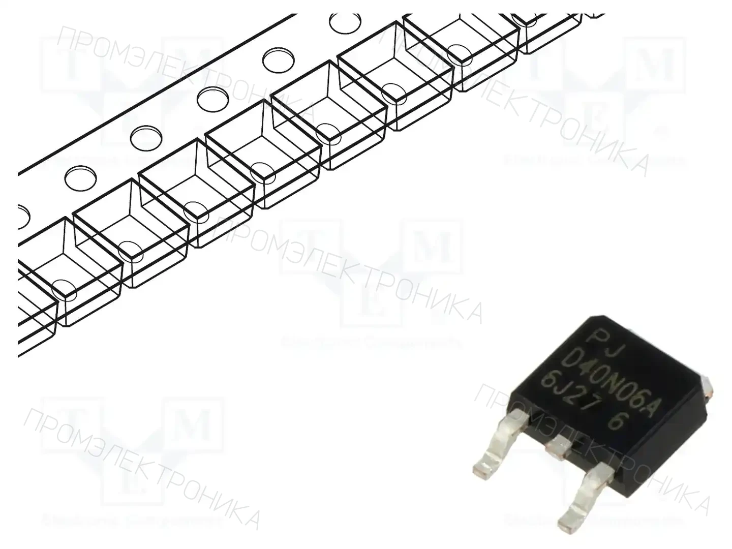 PanJit Semiconductor PJD40N06A_L2_00601 — Транзисторы с каналом N SMD