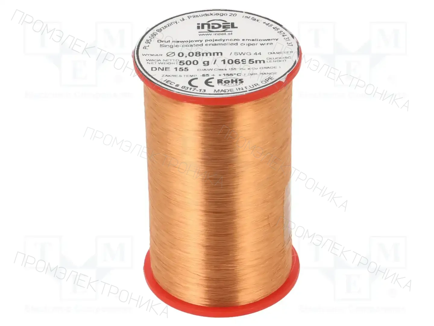 INDEL DNE0,08-500G — Проволока обмоточная