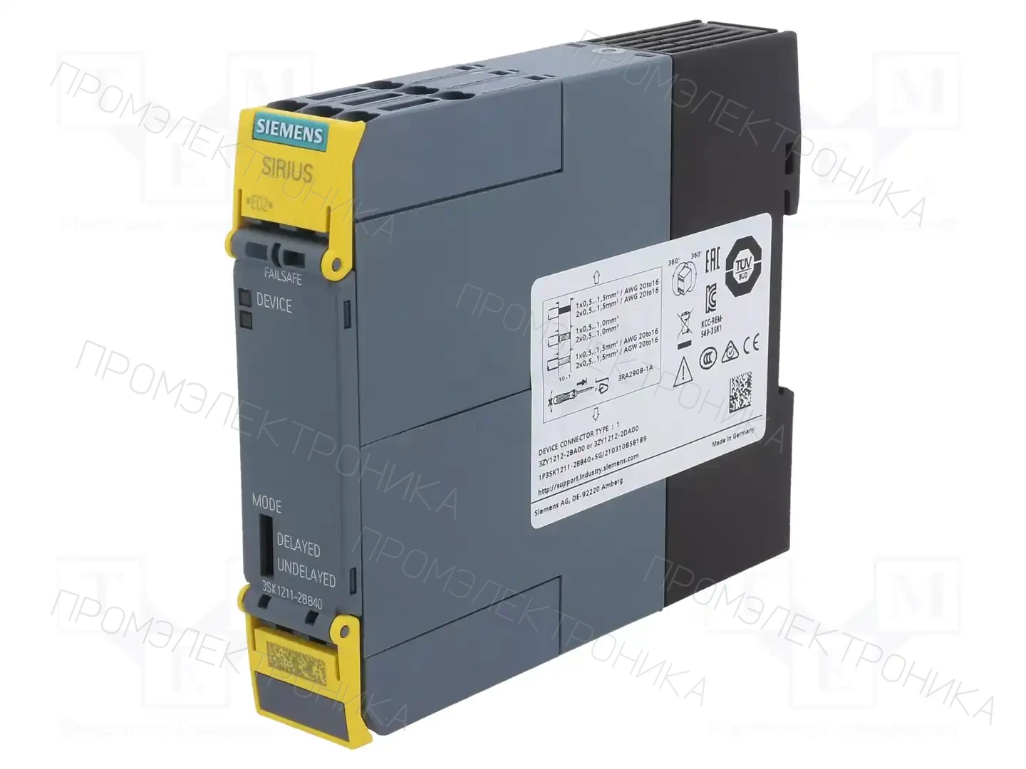 SIEMENS 3SK1211-2BB40 — Выключат. безопасности - мод. управления