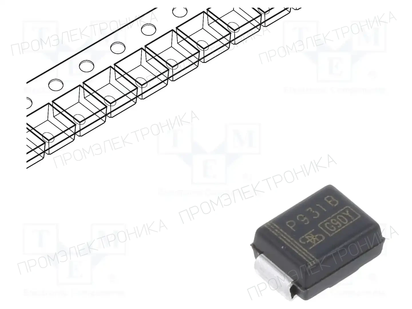 TAIWAN SEMICONDUCTOR 1PGSMB5931 — Стабилитроны SMD