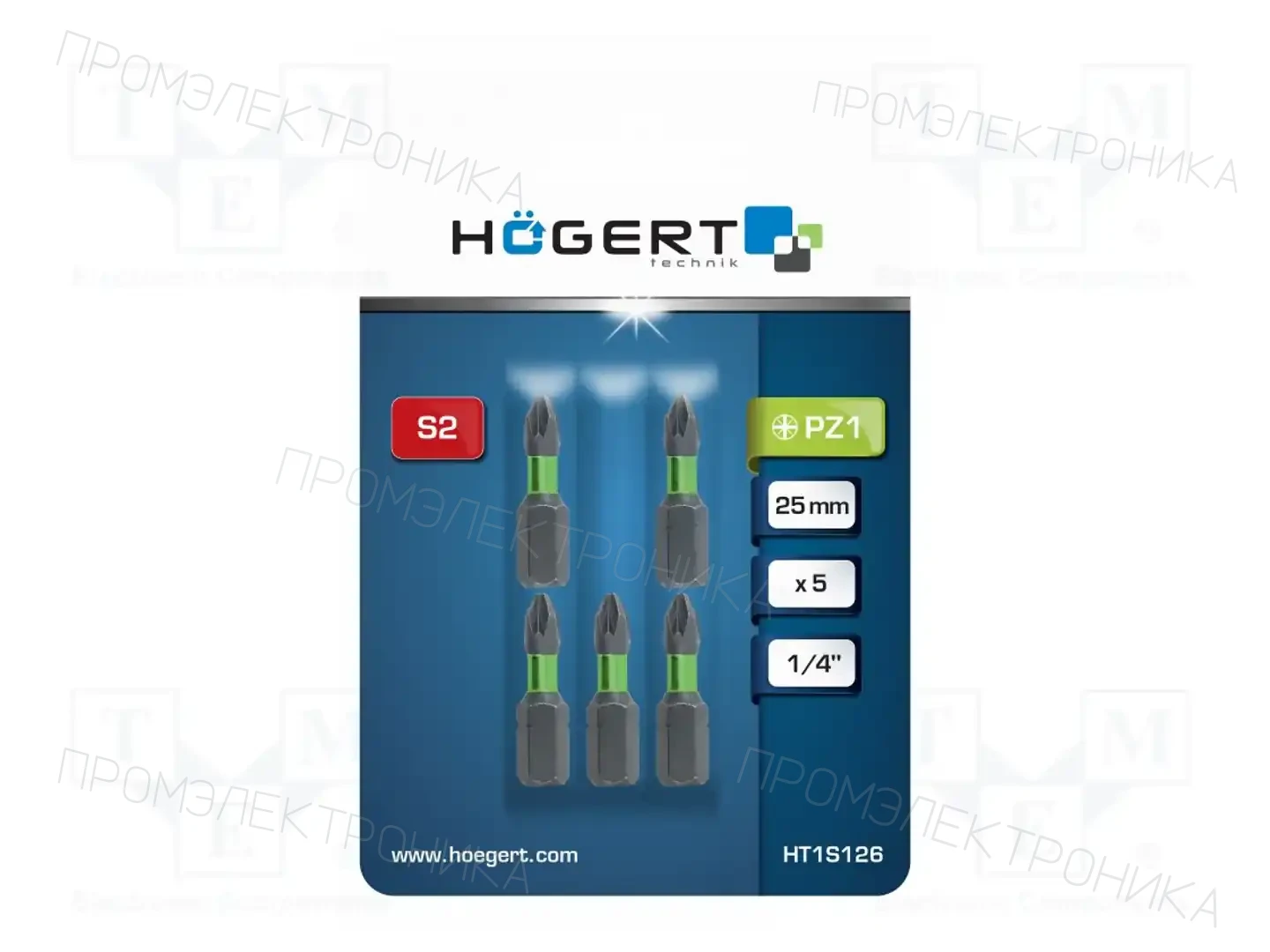HÖGERT TECHNIK HT1S126 — Наконечники для отверток
