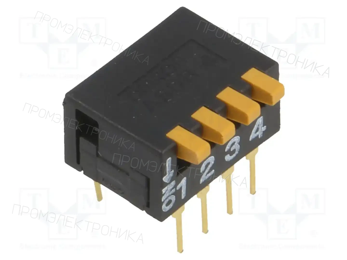 OMRON Electronic Components A6DR-4100 — Переключатели типа Dip-Switch