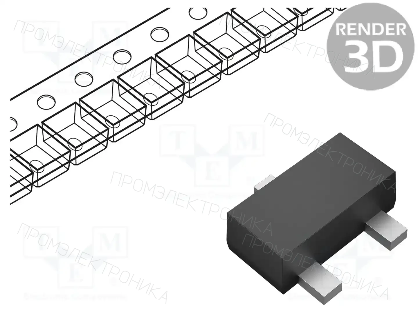 onsemi BC846BM3T5G — Транзисторы NPN SMD