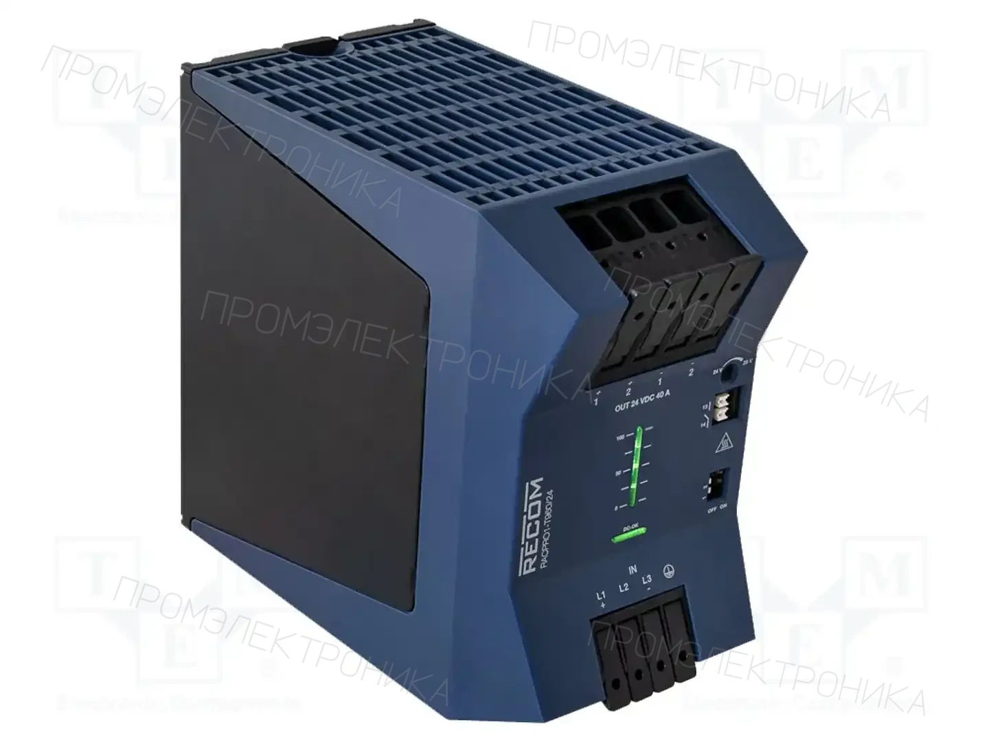 RECOM RACPRO1-T960/48 — Блоки питания на DIN-рейку
