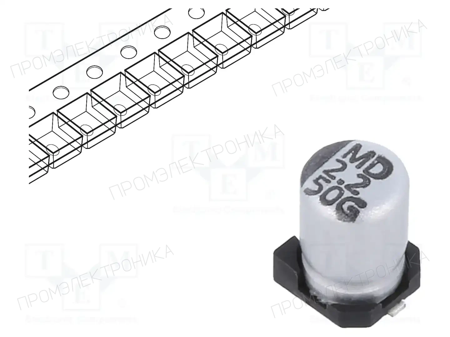 VISHAY GSC00AB2R21HARL — Конденсаторы электролитические SMD