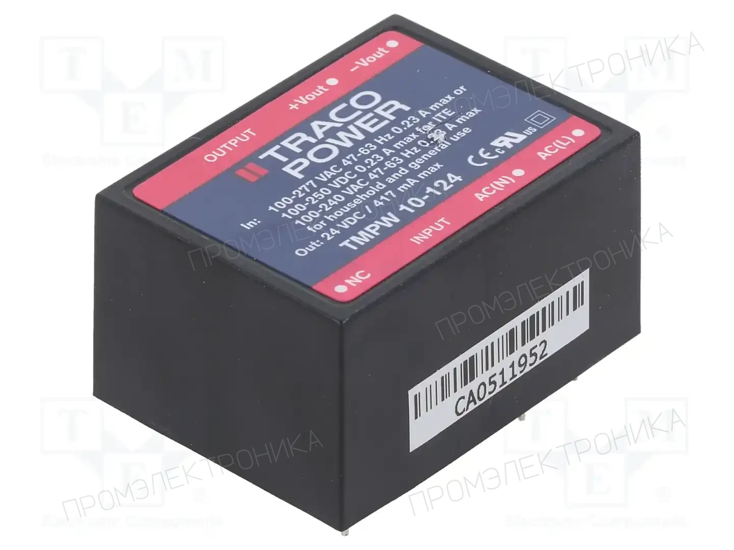 TRACO POWER TMPW 10-124 — Блоки питания для встраивания