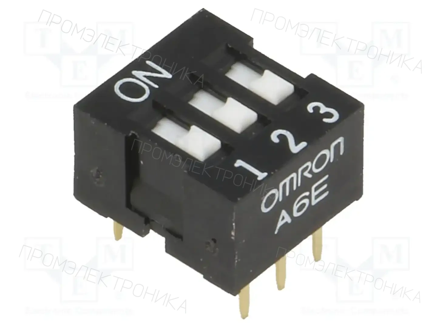 OMRON Electronic Components A6E-3101-N — Переключатели типа Dip-Switch