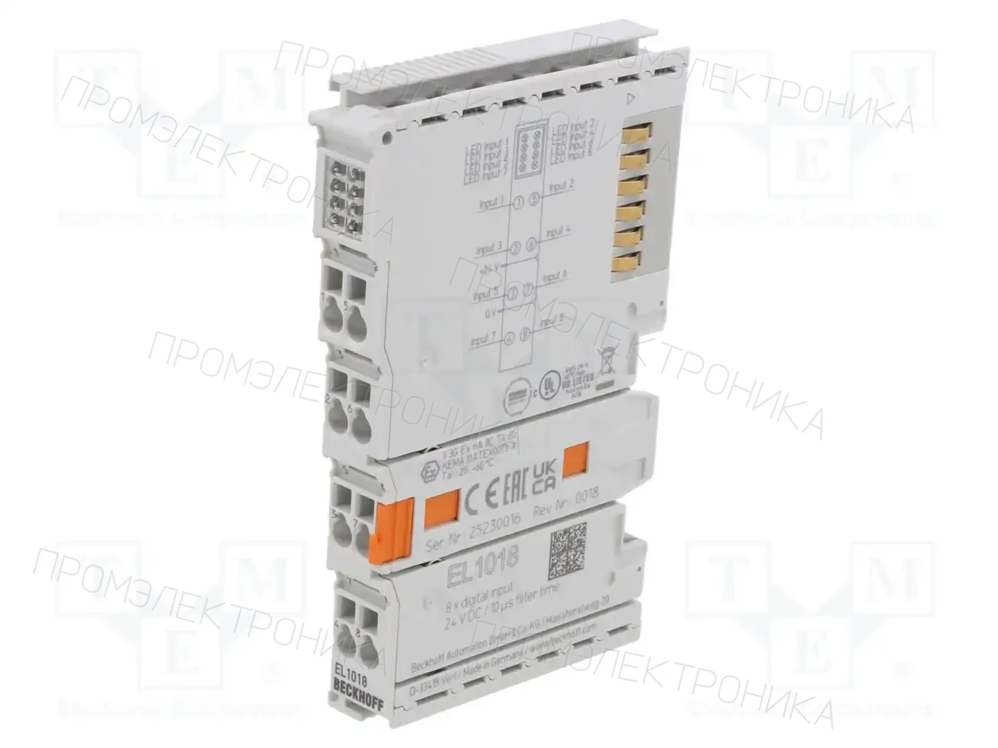 Beckhoff Automation EL1018 — Системы и модули ввода/вывода (I/O)