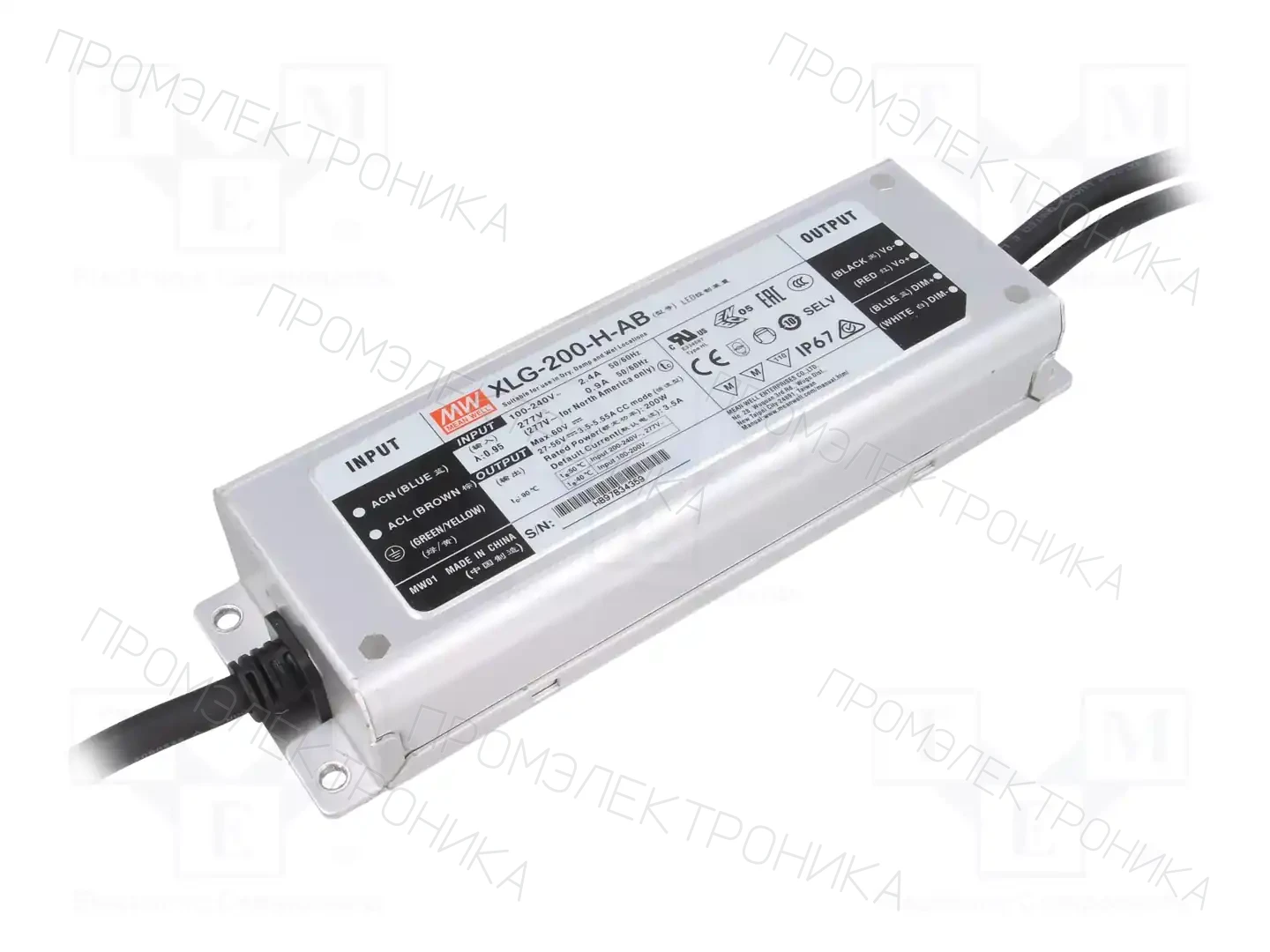 MEAN WELL XLG-200-H-AB — Блоки питания для LED
