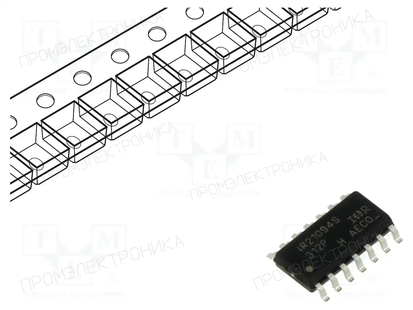 Infineon Technologies IR21094STRPBF — Драйверы MOSFET/IGBT