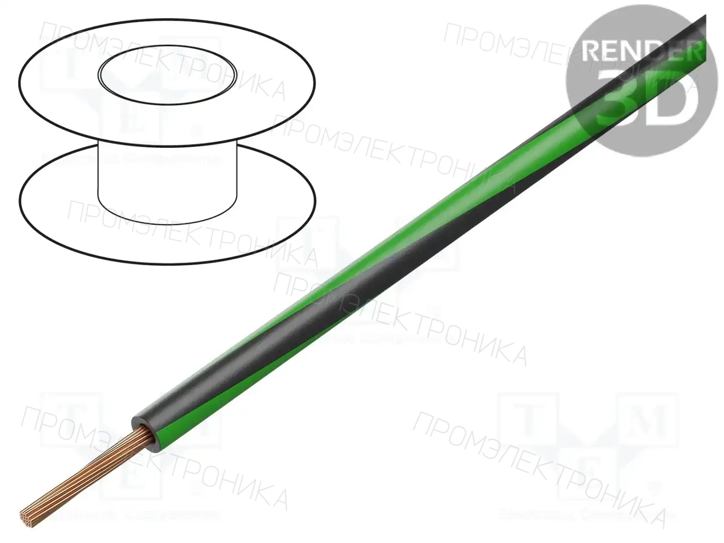 BQ CABLE LGY2.5-BK/GR — Провода одножильные - тросик