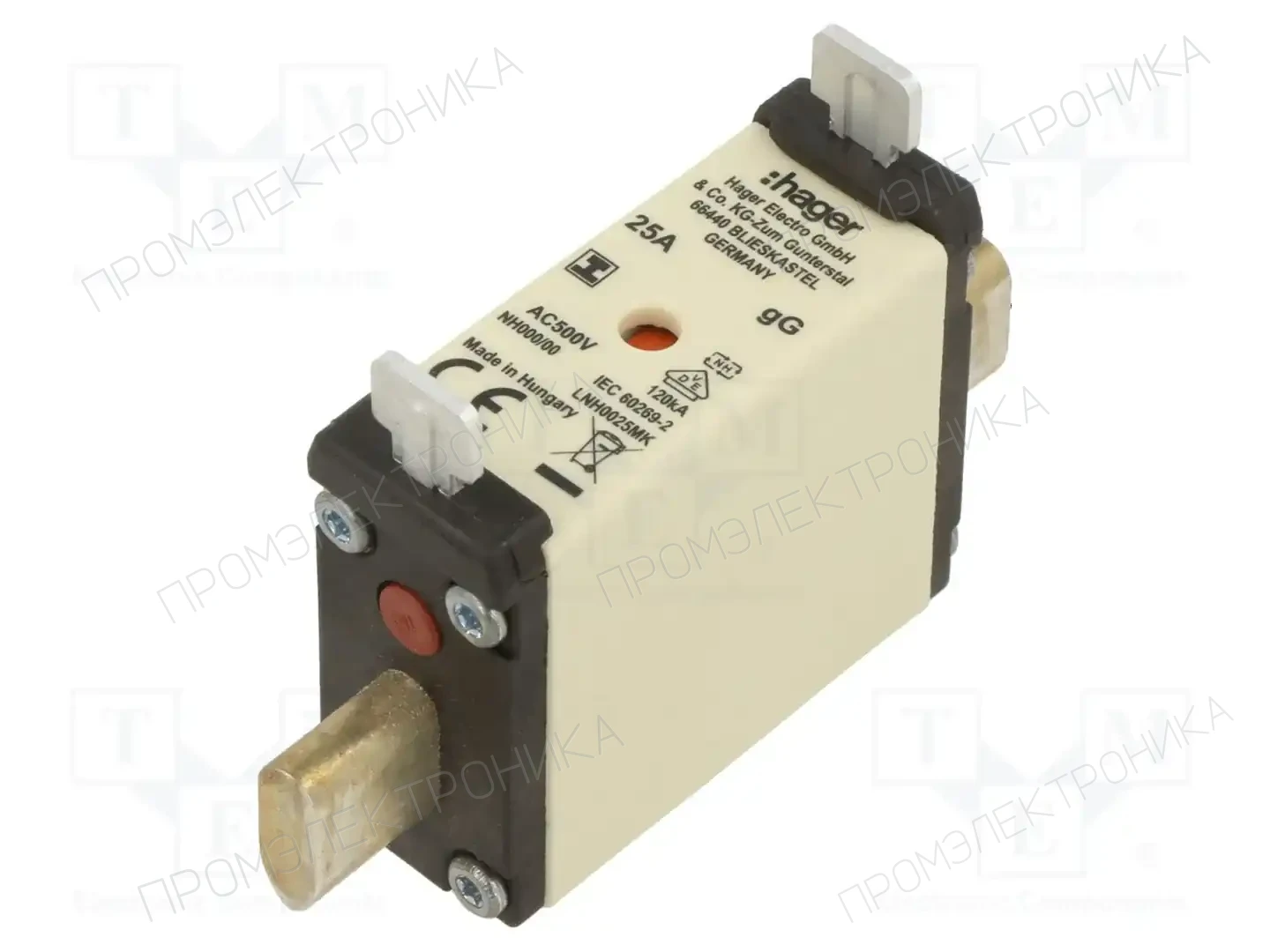 HAGER LNH0025MK — Предохранители NH
