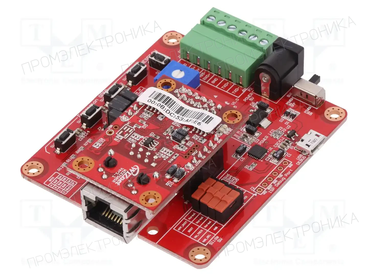 WIZNET WIZ750SR-485-EVB — Комплекти для передачи данных