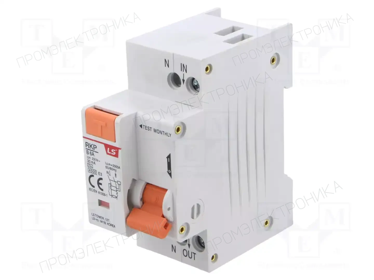 LS ELECTRIC RKP1P+N B6A30MA — Дифференциальные выключатели