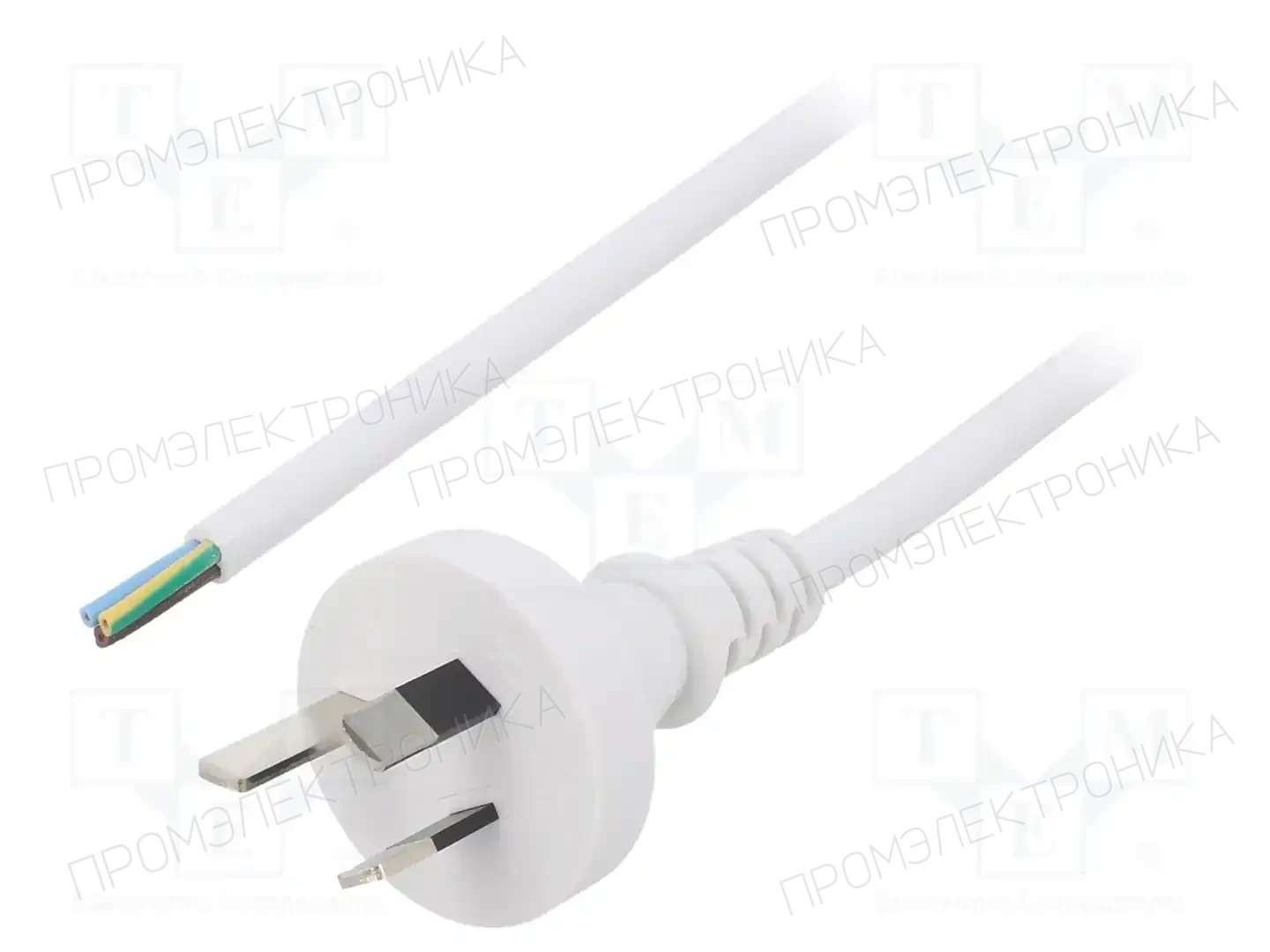 LIAN DUNG LT-423 3X0.75 WHT 1.8M END CUT — Кабели питания компьютерные и универс