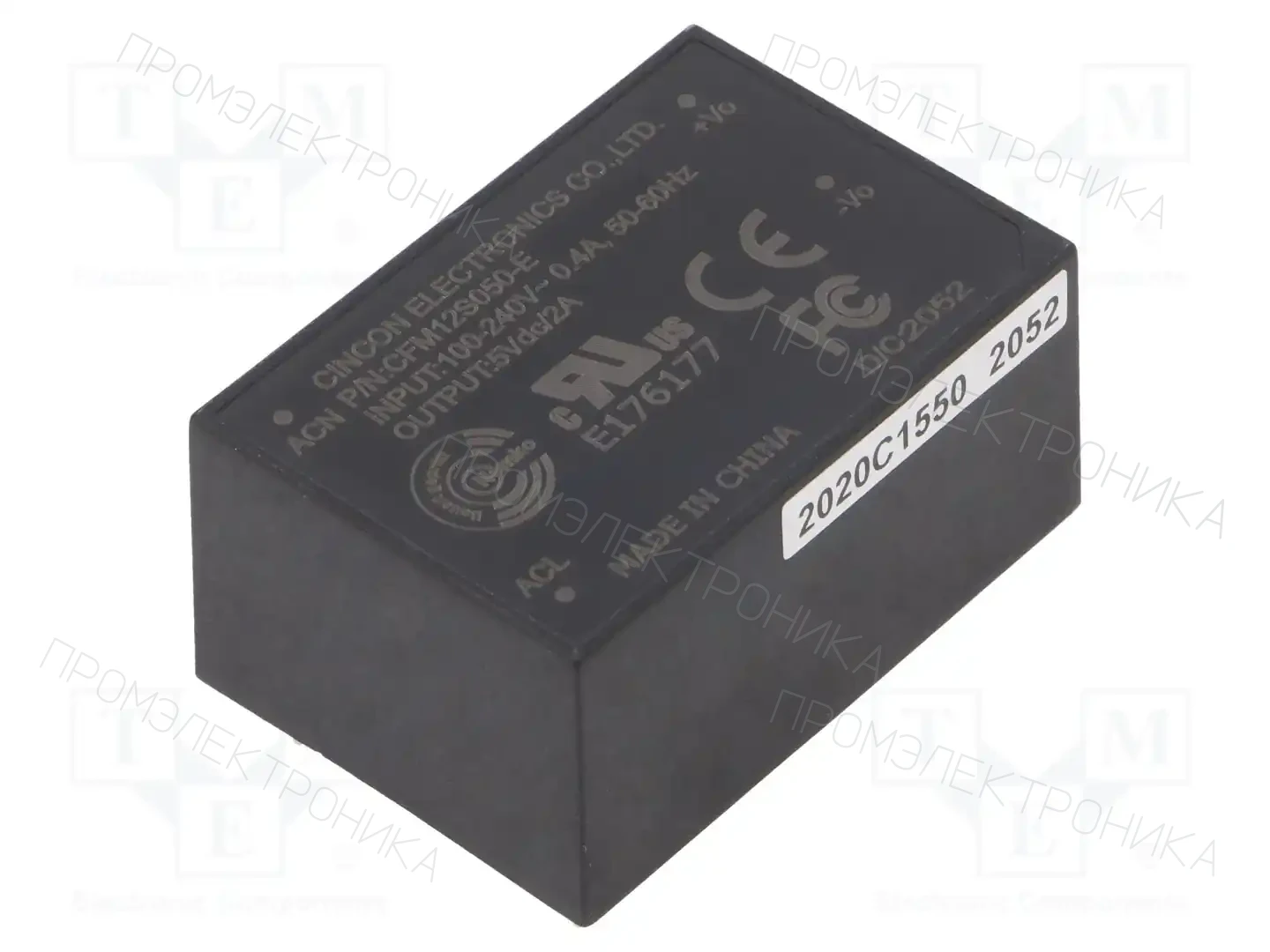 CINCON CFM12S050-E — Преобразователи AC/DC для PCB