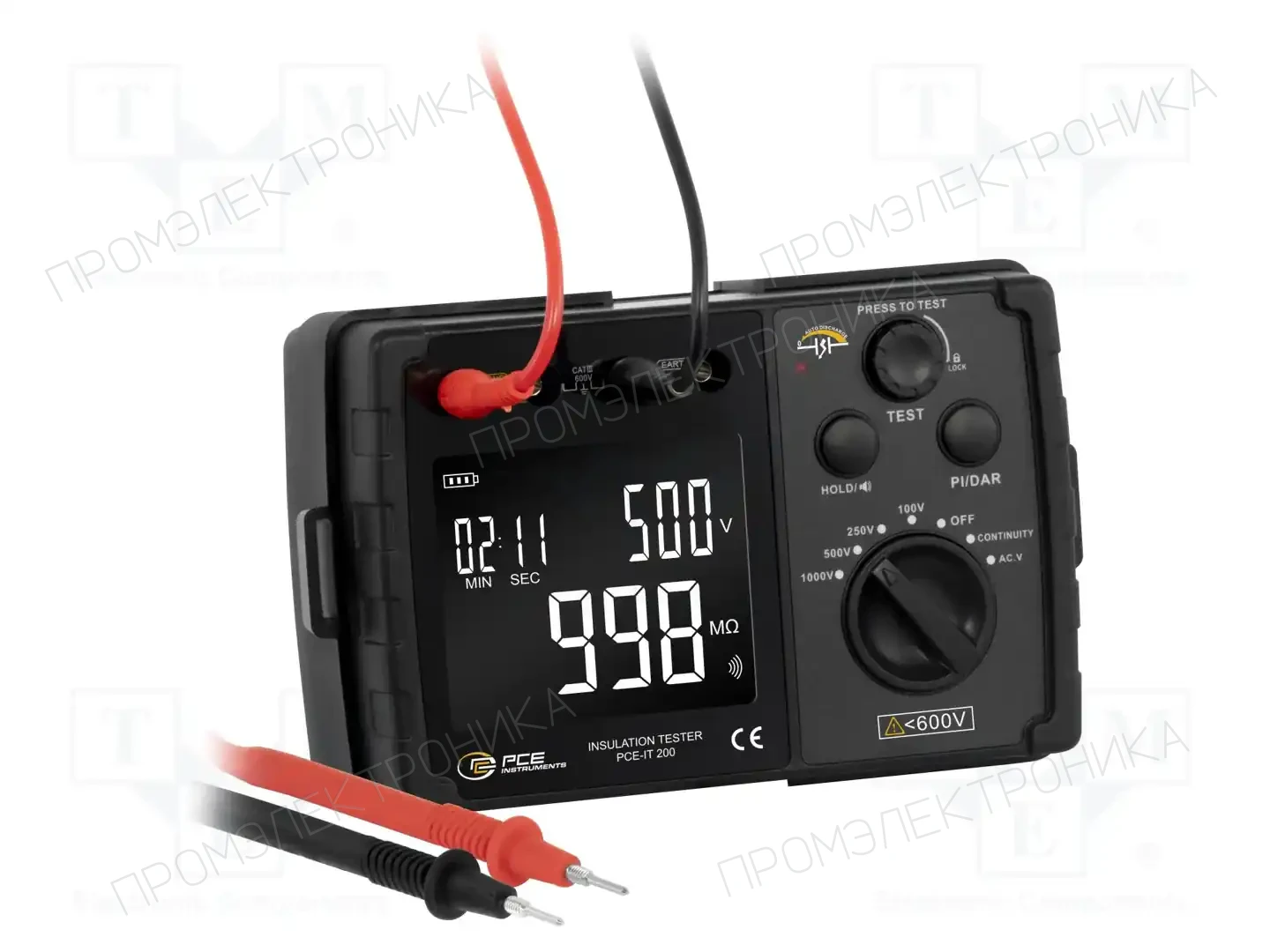 PCE INSTRUMENTS PCE-IT 200 — Измерители активного сопротивл. изоляции