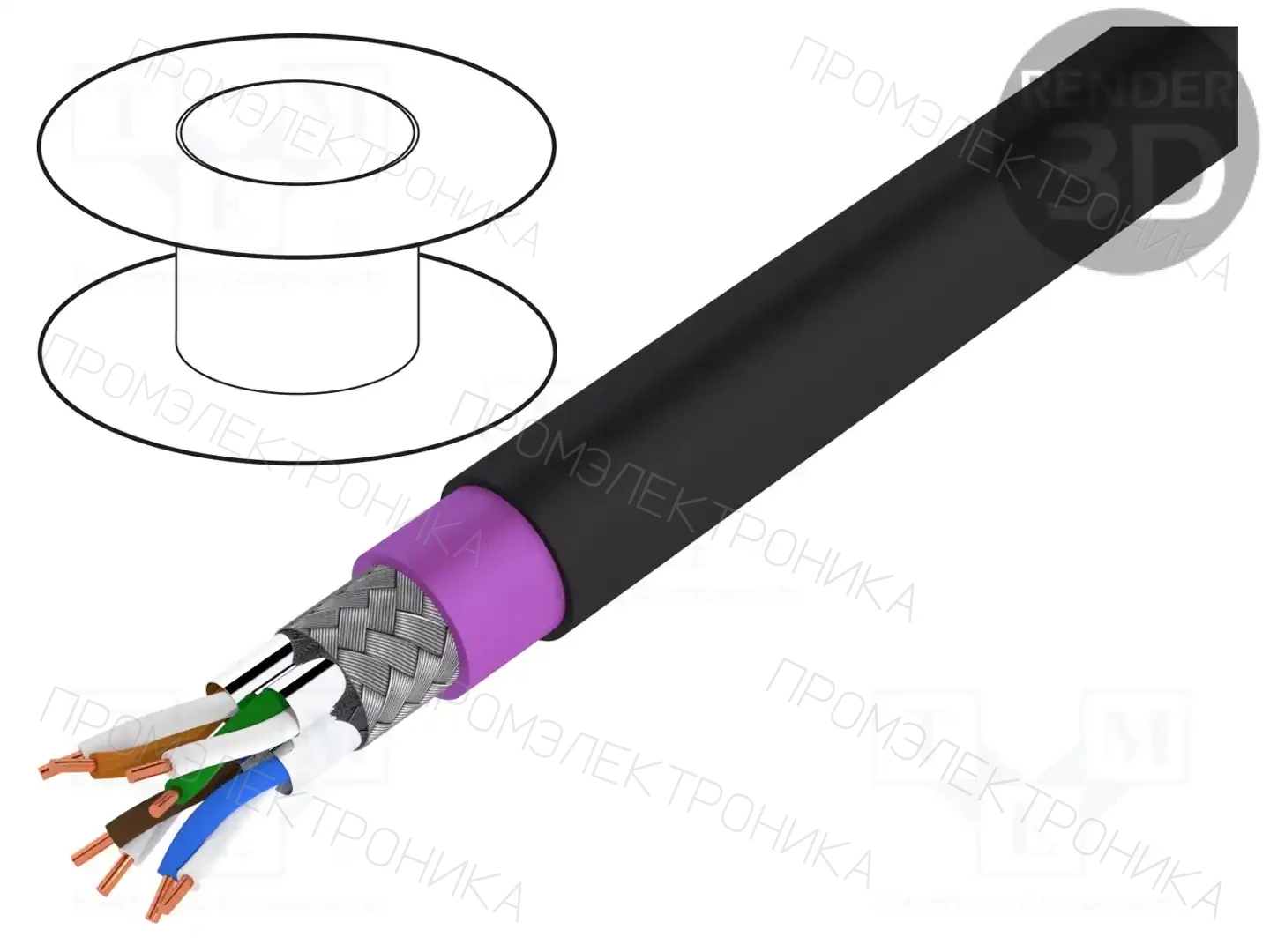 DIGITUS DK-1741-VH-10-OD — Провода телекоммуникационные