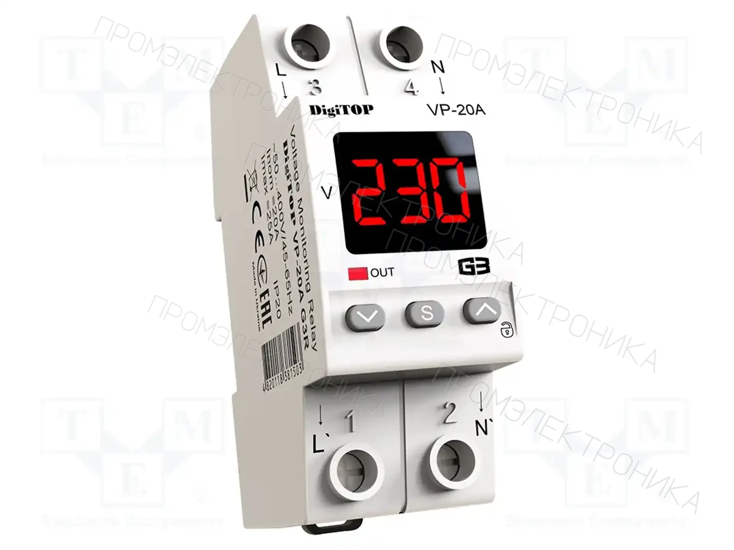 DIGITOP ELECTRIC VP-20A G3R — Контрольные реле