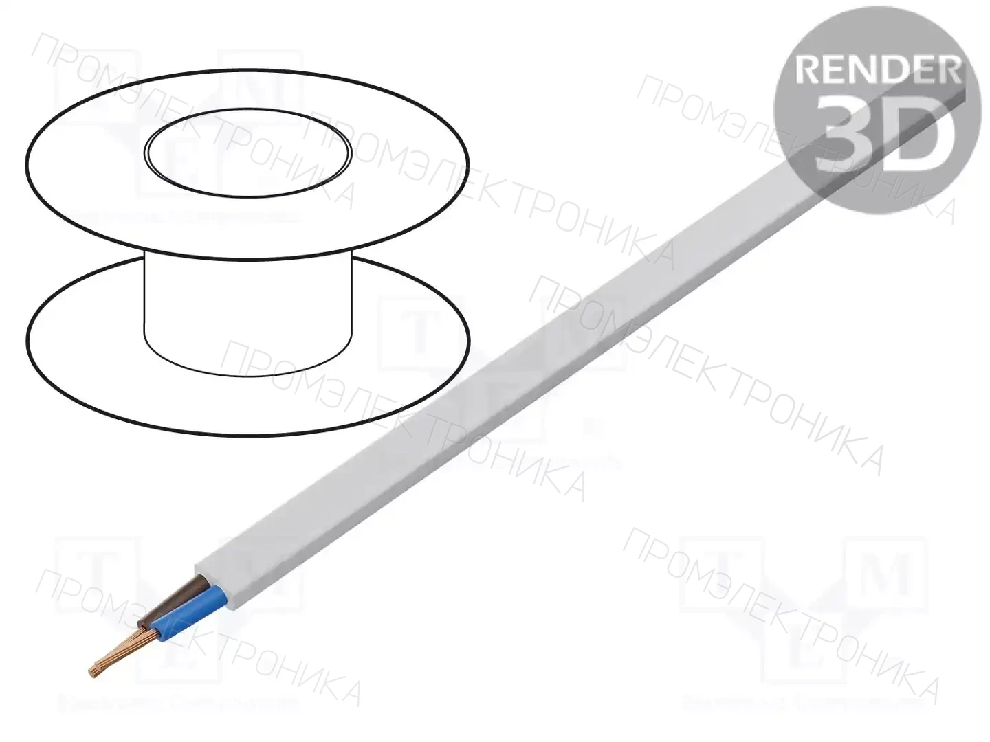 MANEX H03VVH2-F/2X0.50WH — Провода питания