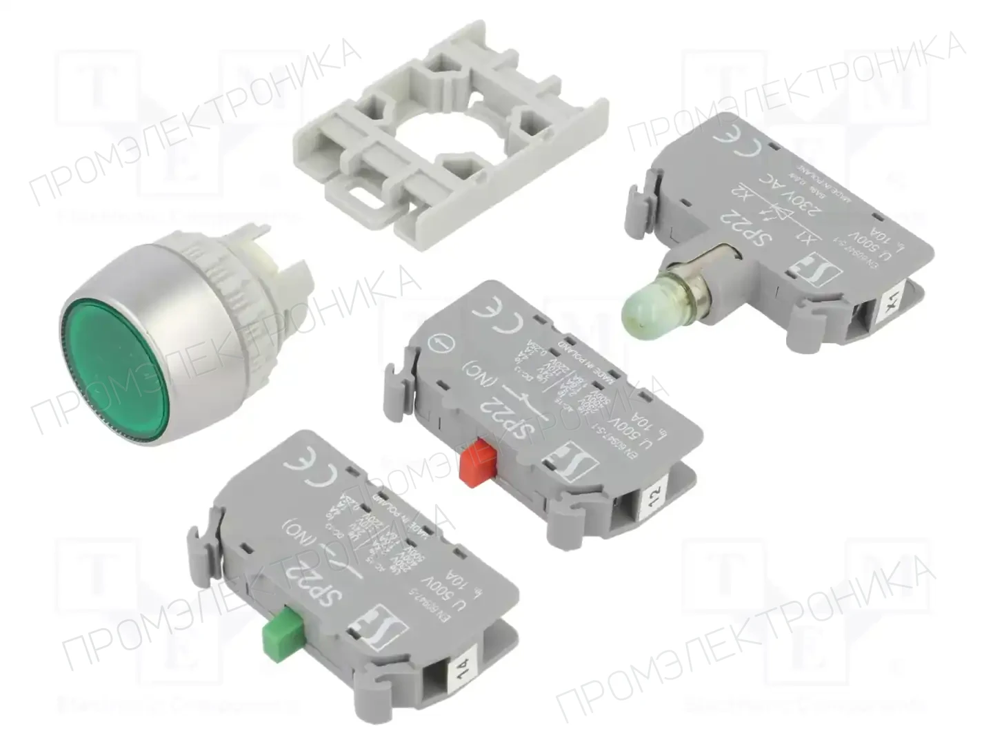 SPAMEL SP22-KLZ-11-230-LED\AC — Переключатели панельные стандартные 22мм