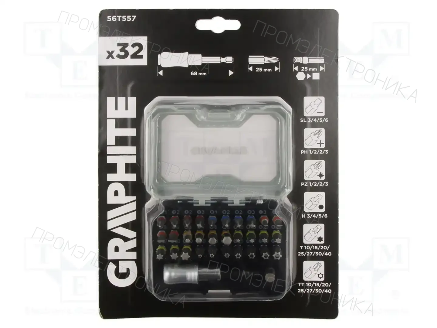 GRAPHITE 56T557 — Наборы наконечников к отверткам