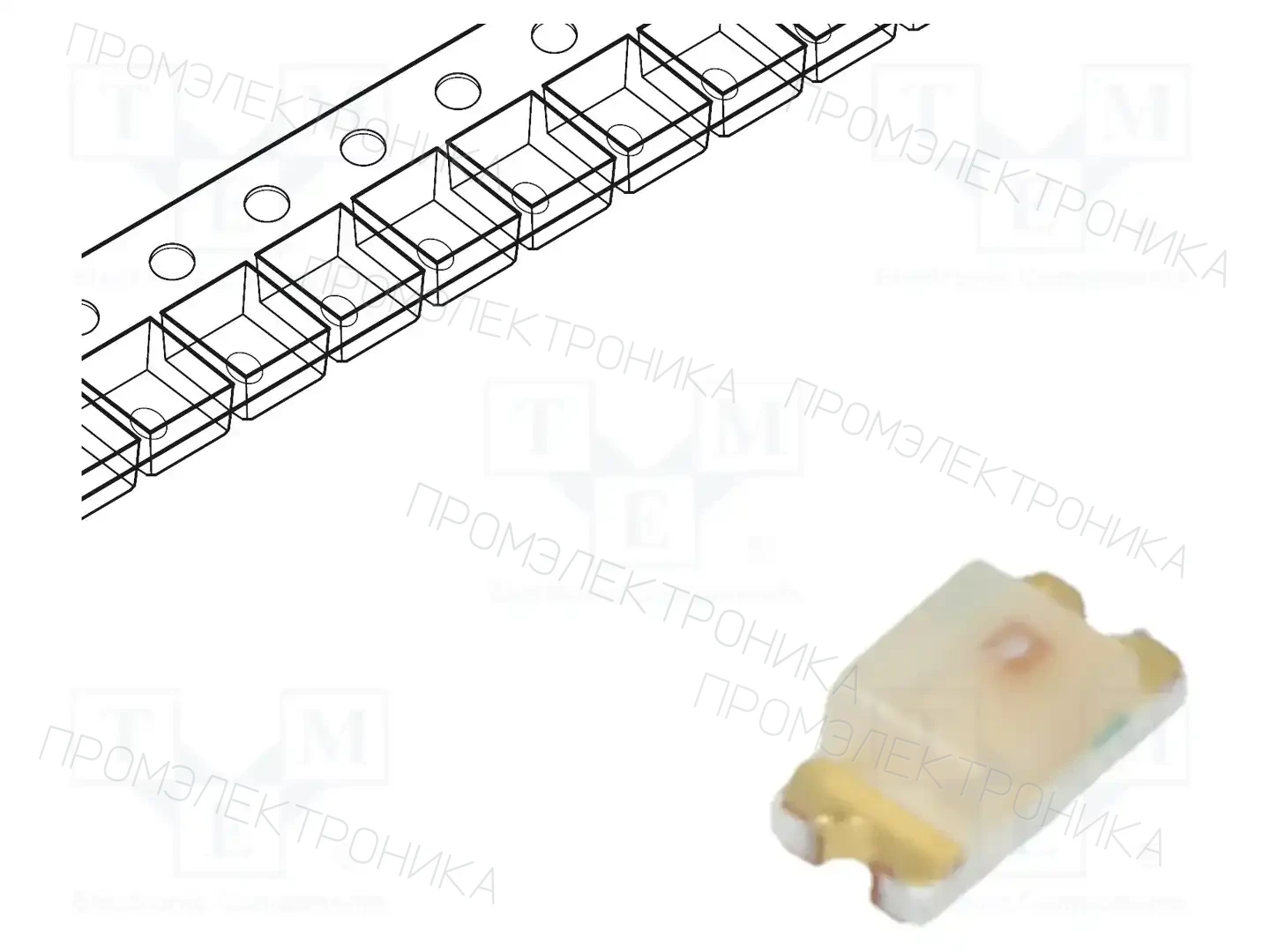 LUMEX SML-LX0603GW-TR — Светодиоды SMD цветные