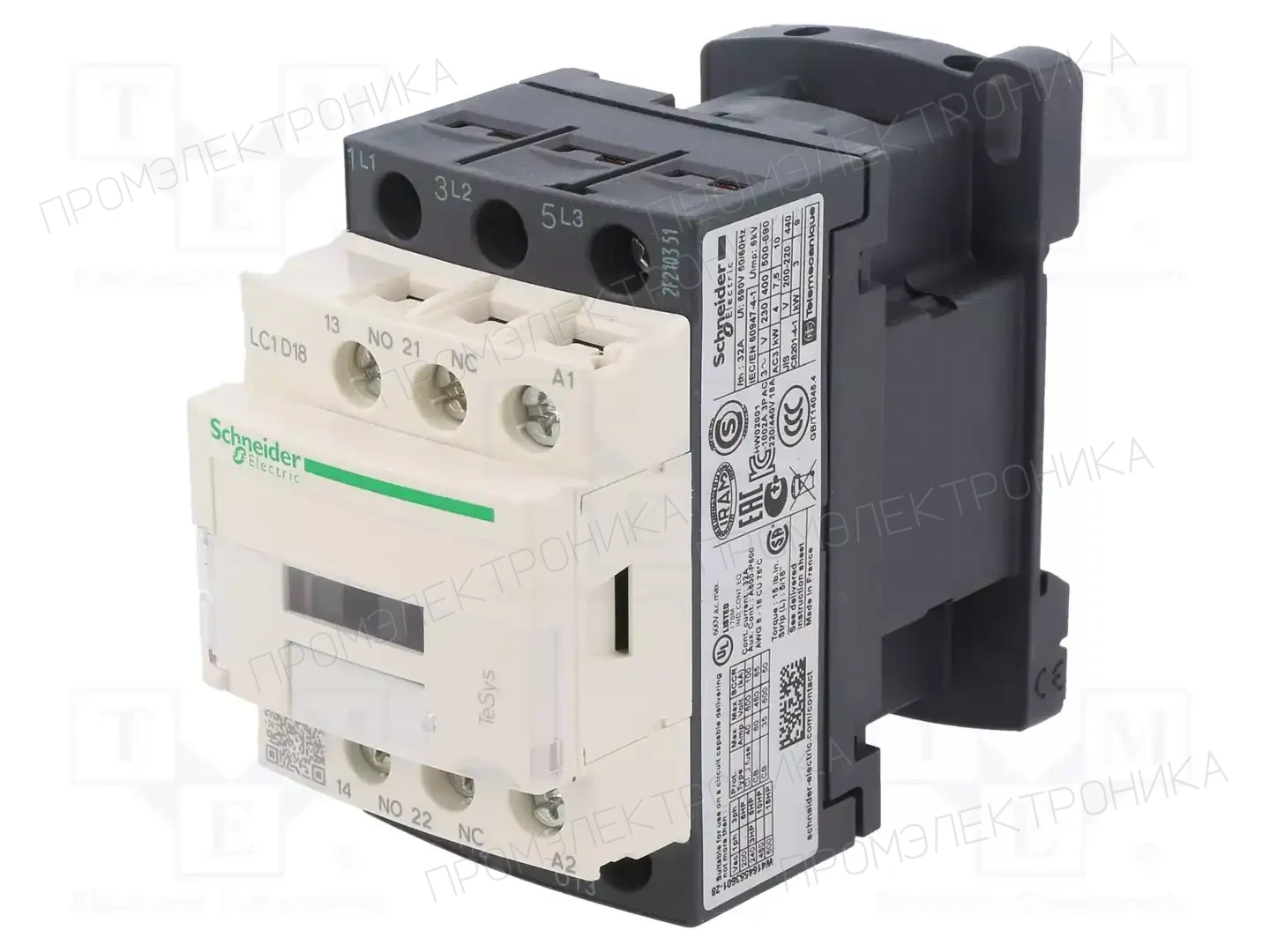 SCHNEIDER ELECTRIC LC1D18M7 — Контакторы - главные модули
